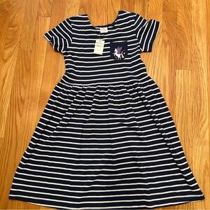 NWT Hanna Andersson 130 8 Unicorn Stripe Dress